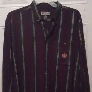 Maroon/Green/Gold thick Men's Shirt